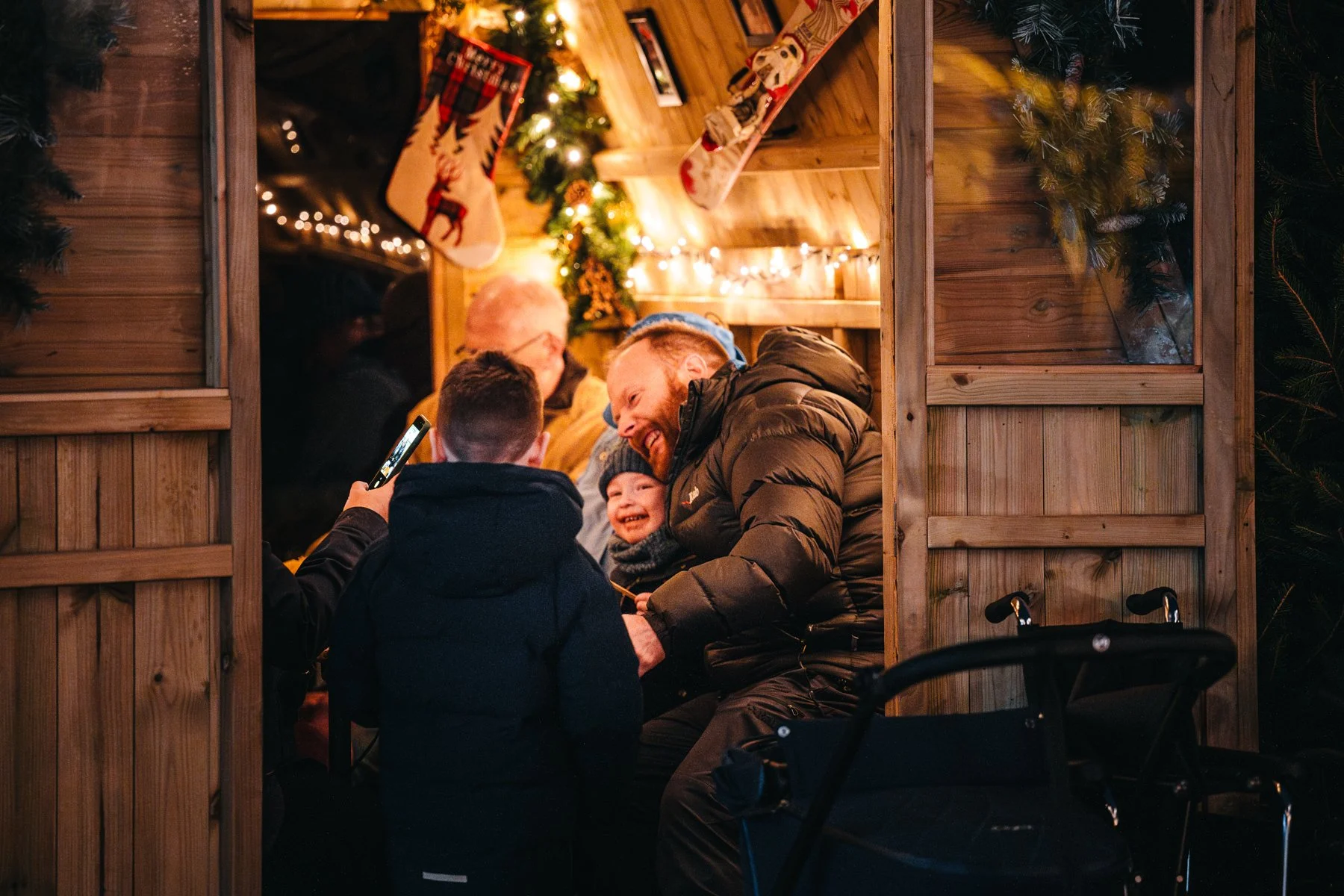 Northampton Mini Chalet 2025 — Winter Light Trail